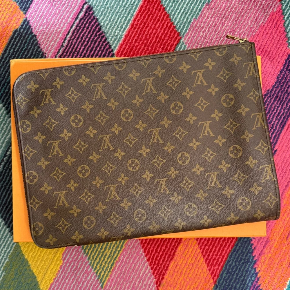 Louis Vuitton Monogram Document Clutch